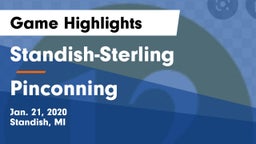 Standish-Sterling  vs Pinconning  Game Highlights - Jan. 21, 2020