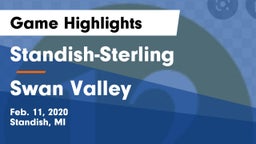 Standish-Sterling  vs Swan Valley  Game Highlights - Feb. 11, 2020
