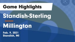 Standish-Sterling  vs Millington  Game Highlights - Feb. 9, 2021
