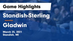 Standish-Sterling  vs Gladwin  Game Highlights - March 25, 2021
