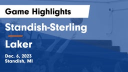 Standish-Sterling  vs Laker  Game Highlights - Dec. 6, 2023
