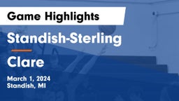 Standish-Sterling  vs Clare  Game Highlights - March 1, 2024