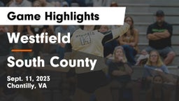 Westfield  vs South County  Game Highlights - Sept. 11, 2023