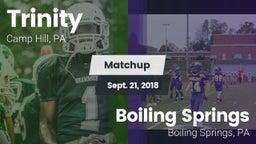 Matchup: Trinity vs. Boiling Springs  2018