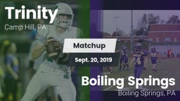 Matchup: Trinity vs. Boiling Springs  2019