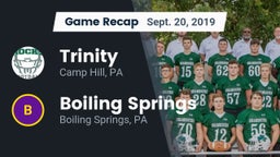 Recap: Trinity  vs. Boiling Springs  2019