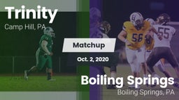 Matchup: Trinity vs. Boiling Springs  2020