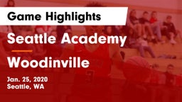 Seattle Academy vs Woodinville Game Highlights - Jan. 25, 2020