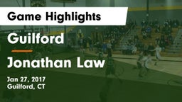 Guilford  vs Jonathan Law  Game Highlights - Jan 27, 2017