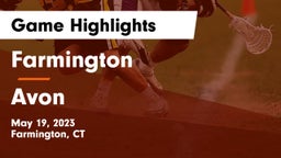 Farmington  vs Avon  Game Highlights - May 19, 2023