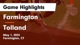 Farmington  vs Tolland  Game Highlights - May 1, 2024