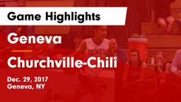 Geneva  vs Churchville-Chili  Game Highlights - Dec. 29, 2017