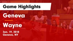 Geneva  vs Wayne  Game Highlights - Jan. 19, 2018