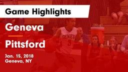 Geneva  vs Pittsford Game Highlights - Jan. 15, 2018