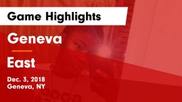 Geneva  vs East  Game Highlights - Dec. 3, 2018