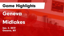 Geneva  vs Midlakes  Game Highlights - Jan. 2, 2019