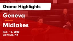 Geneva  vs Midlakes  Game Highlights - Feb. 12, 2020