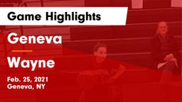 Geneva  vs Wayne  Game Highlights - Feb. 25, 2021