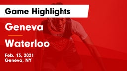 Geneva  vs Waterloo  Game Highlights - Feb. 13, 2021