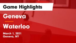 Geneva  vs Waterloo  Game Highlights - March 1, 2021
