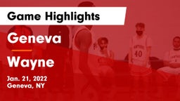 Geneva  vs Wayne  Game Highlights - Jan. 21, 2022