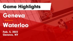 Geneva  vs Waterloo  Game Highlights - Feb. 5, 2022
