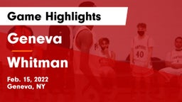 Geneva  vs Whitman  Game Highlights - Feb. 15, 2022