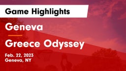 Geneva  vs Greece Odyssey  Game Highlights - Feb. 22, 2023