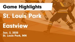 St. Louis Park  vs Eastview  Game Highlights - Jan. 2, 2020