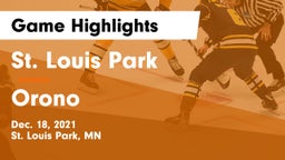 St. Louis Park  vs Orono  Game Highlights - Dec. 18, 2021