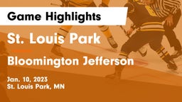 St. Louis Park  vs Bloomington Jefferson  Game Highlights - Jan. 10, 2023