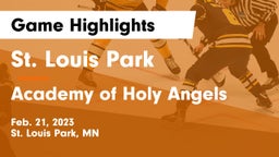 St. Louis Park  vs Academy of Holy Angels  Game Highlights - Feb. 21, 2023