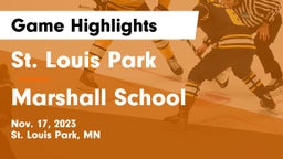 St. Louis Park  vs Marshall School Game Highlights - Nov. 17, 2023
