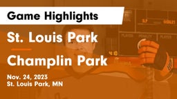 St. Louis Park  vs Champlin Park  Game Highlights - Nov. 24, 2023