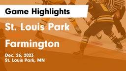 St. Louis Park  vs Farmington  Game Highlights - Dec. 26, 2023