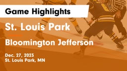 St. Louis Park  vs Bloomington Jefferson  Game Highlights - Dec. 27, 2023