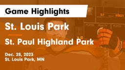 St. Louis Park  vs St. Paul Highland Park  Game Highlights - Dec. 28, 2023