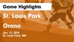 St. Louis Park  vs Orono  Game Highlights - Jan. 13, 2024