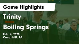 Trinity  vs Boiling Springs Game Highlights - Feb. 6, 2020