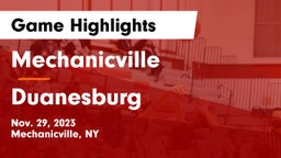 Mechanicville  vs Duanesburg  Game Highlights - Nov. 29, 2023