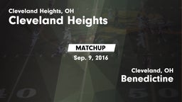 Matchup: Cleveland Heights vs. Benedictine  2016