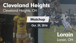 Matchup: Cleveland Heights vs. Lorain  2016