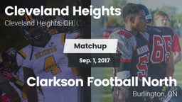 Matchup: Cleveland Heights vs. Clarkson Football North 2017