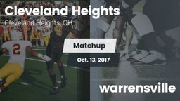 Matchup: Cleveland Heights vs. warrensville 2017