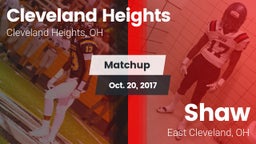 Matchup: Cleveland Heights vs. Shaw  2017