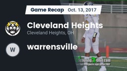Recap: Cleveland Heights  vs. warrensville 2017