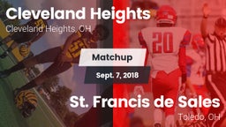 Matchup: Cleveland Heights vs. St. Francis de Sales  2018