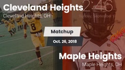 Matchup: Cleveland Heights vs. Maple Heights  2018