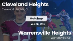 Matchup: Cleveland Heights vs. Warrensville Heights  2019
