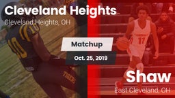 Matchup: Cleveland Heights vs. Shaw  2019